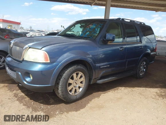 2003 Lincoln Navigator Luxury z VIN 5LMFU28R63LJ29742, wystawiony jako IAAI lot #42043327 z przebiegiem 183 542 mil mil oraz . Historia ofert i sprzedaży dostępna na DreamBid. Obrazek 2.
