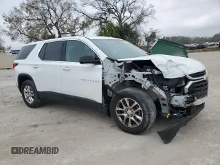 2018 Chevrolet Traverse LS with VIN 1GNERFKW4JJ107636, listed as a Copart auction lot 45601985 with 84,302 mi miles and Non Repairable. Bid and sale history available at carsss.com. Image 4.