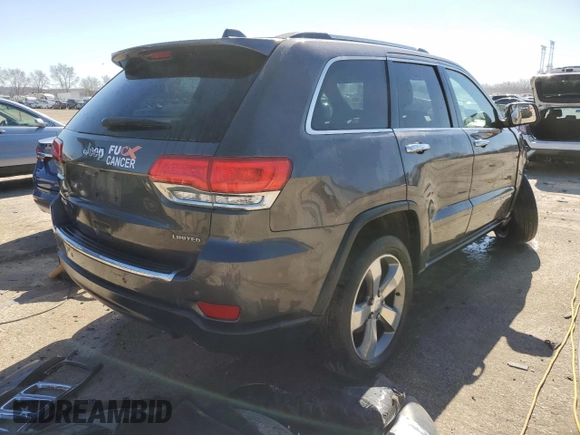 2014 Jeep Grand Cherokee Limited with VIN 1C4RJFBG8EC516520, listed as a Copart auction lot 47784385 with 136,406 mi miles and Non repairable. Bid and sale history available at DreamBid. Image 3.