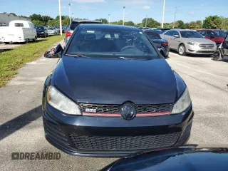 2015 Volkswagen Golf GTI Autobahn with VIN 3VW4T7AU4FM064628, listed as a Copart auction lot 74144834 with 0 mi miles and Salvage Title. Bid and sale history available at carsss.com. Image 5.