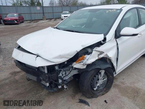 2022 Hyundai Accent SE with VIN 3KPC24A61NE184994, listed as a IAAI auction lot 41952958 with 18,851 mi miles and . Bid and sale history available at carsss.com. Image 6.