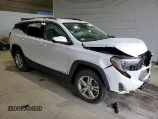 2020 GMC Terrain SLE with VIN 3GKALTEV0LL330198, listed as a Copart auction lot 51266175 with 47,384 mi miles and Salvage title. Bid and sale history available at DreamBid. Image 4.