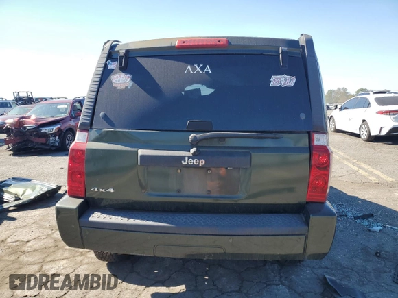 2007 Jeep Commander Sport with VIN 1J8HG48K27C663745, listed as a Copart auction lot 75741314 with 194,534 mi miles and Salvage Title. Bid and sale history available at carsss.com. Image 6.