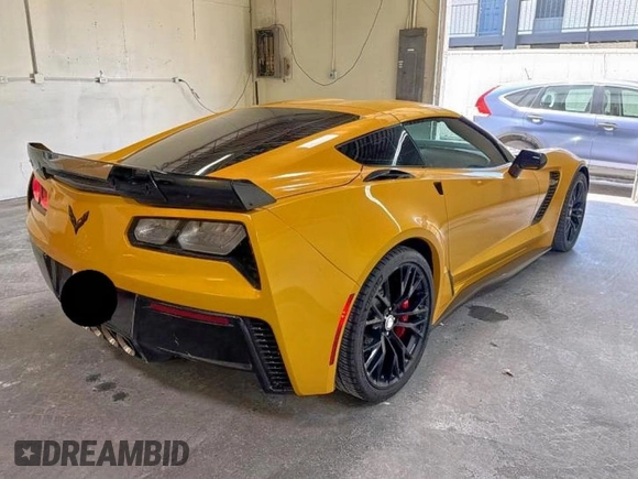 2016 Chevrolet Corvette Z51 3LT with VIN 1G1YM2D79G5113364, listed as a Copart auction lot 62601645 with 22,856 mi miles and Clean title. Bid and sale history available at DreamBid. Image 4.