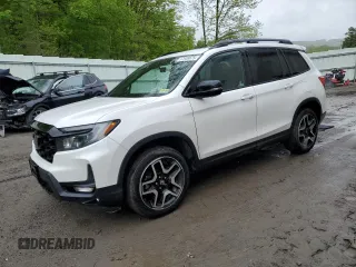 2023 Honda Passport Elite with VIN 5FNYF8H0XPB017677, listed as a Copart auction lot 57938675 with 22,185 mi miles and Salvage title. Bid and sale history available at DreamBid. Image 1.