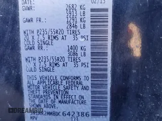 2013 Nissan Pathfinder Platinum with VIN 5N1AR2MM8DC642386, listed as a Copart auction lot 50571495 with 195,904 mi miles and Clean Title. Bid and sale history available at carsss.com. Image 13.