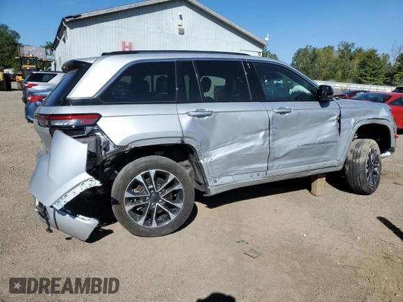 2022 Jeep Grand Cherokee Overland with VIN 1C4RJYD64N8756960, listed as a Copart auction lot 69174624 with 23,249 mi miles and Salvage title. Bid and sale history available at DreamBid. Image 3.