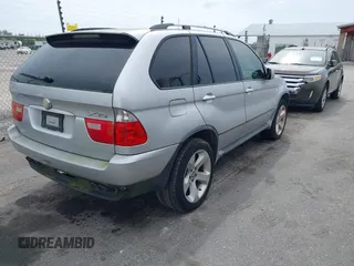 2005 BMW X5 4.4i with VIN 5UXFB53545LV18027, listed as a IAAI auction lot 41902787 with 1 mi miles. Bid and sale history available at carsss.com. Image 4.