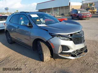 2024 Chevrolet Equinox RS with VIN 3GNAXMEG0RS104269, listed as a IAAI auction lot 38999479 with 1 mi miles. Bid and sale history available at carsss.com. Image 1.
