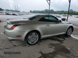 2002 Lexus SC 430 with VIN JTHFN48Y220017266, listed as a Copart auction lot 59598535 with 159,857 mi miles and Salvage title. Bid and sale history available at DreamBid. Image 3.