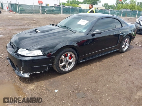 2001 Ford Mustang GT Deluxe with VIN 1FAFP42X01F256120, listed as a IAAI auction lot 42446560 with Not provided miles and . Bid and sale history available at DreamBid. Image 2.