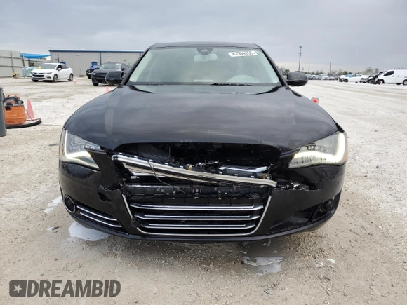 2014 Audi A8 3.0L TDI with VIN WAURMAFD8EN000802, listed as a Copart auction lot 41594755 with 131,171 mi miles and Salvage title. Bid and sale history available at DreamBid. Image 5.