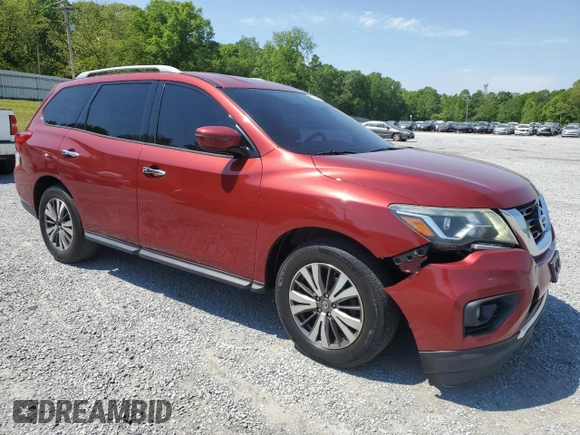 2017 Nissan Pathfinder Platinum with VIN 5N1DR2MN3HC688574, listed as a Copart auction lot 53822545 with 224,239 mi miles and Clean Title. Bid and sale history available at carsss.com. Image 4.
