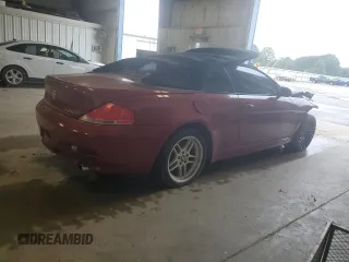 2005 BMW 6 Series 645Ci with VIN WBAEK73495B324032, listed as a Copart auction lot 71166774 with 0 mi miles and Clean Title. Bid and sale history available at carsss.com. Image 3.