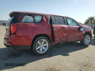 2021 GMC Yukon XL Denali with VIN 1GKS1JKL9MR486798, listed as a Copart auction lot 69707274 with 55,649 mi miles and Salvage Title. Bid and sale history available at carsss.com. Image 3.