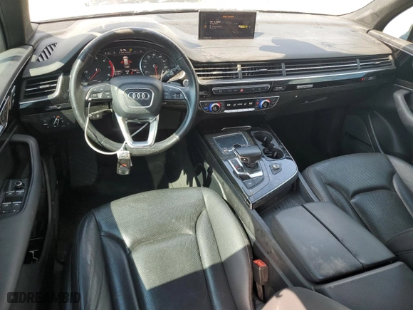 2017 Audi Q7 Premium Plus with VIN WA1LAAF77HD013492, listed as a Copart auction lot 58051124 with 81,065 mi miles and Salvage Title. Bid and sale history available at carsss.com. Image 8.