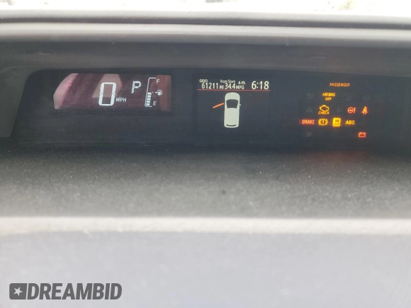 2016 Toyota Prius One with VIN JTDKDTB33G1122331, listed as a Copart auction lot 53670105 with 61,211 mi miles and Clean Title. Bid and sale history available at carsss.com. Image 9.