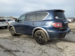 2017 Nissan Armada Platinum with VIN JN8AY2NE7H9703152, listed as a Copart auction lot 46479295 with 172,895 mi miles and Salvage Title. Bid and sale history available at carsss.com. Image 2.