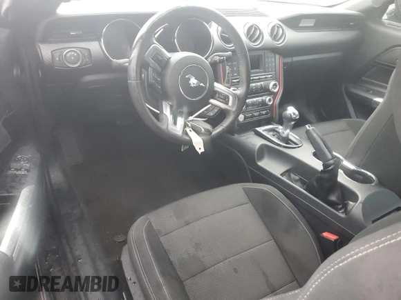 2015 Ford Mustang V6 with VIN 1FA6P8AM6F5318180, listed as a Copart auction lot 53933415 with Not Provided miles and Salvage Title. Bid and sale history available at DreamBid. Image 8.