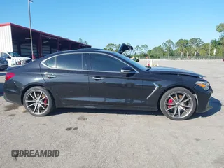 2019 Genesis G70 2.0T Sport with VIN KMTG24LA4KU016333, listed as a IAAI auction lot 41536018 with 70,587 mi miles. Bid and sale history available at carsss.com. Image 14.