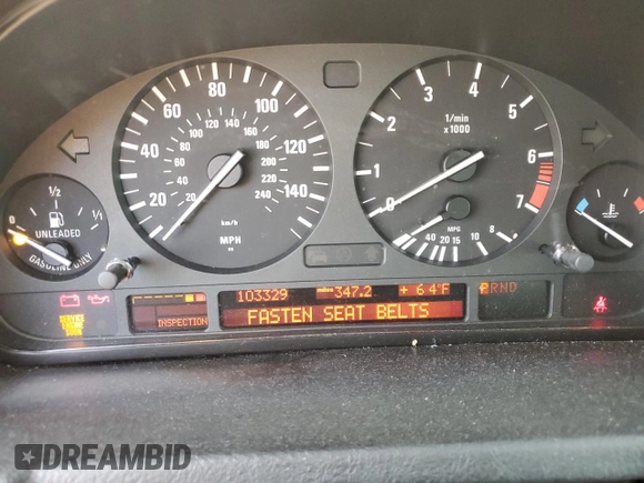 2002 BMW X5 3.0i with VIN 5UXFA53532LP56403, listed as a Copart auction lot 45882905 with 103,329 mi miles and Salvage Title. Bid and sale history available at carsss.com. Image 9.