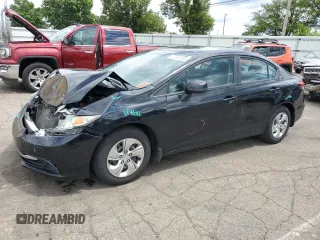 2013 Honda Civic LX z VIN 19XFB2F50DE052065, wystawiony jako Copart lot #57967385 z przebiegiem 224 560 mil mil oraz Szkoda całkowita • Salvage title. Historia ofert i sprzedaży dostępna na DreamBid. Obrazek 1.