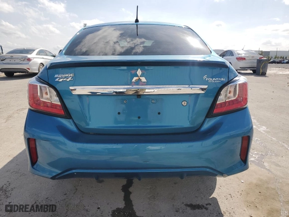 2021 Mitsubishi Mirage G4 ES with VIN ML32FUFJ1MHF03287, listed as a Copart auction lot 48125895 with 76,932 mi miles and Salvage Title. Bid and sale history available at carsss.com. Image 6.