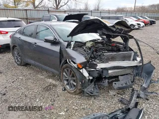 2019 Honda Civic Sedan EX with VIN 19XFC1F37KE008972, listed as a IAAI auction lot 41898785 with 82,784 mi miles. Bid and sale history available at carsss.com. Image 1.