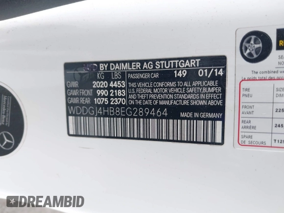 2014 Mercedes-Benz C 250 с VIN WDDGJ4HB8EG289464, выставлен на аукционе IAAI как лот 42349250 с пробегом 104 818 миль миль и . История ставок и продаж доступна на DreamBid. Изображение 9.