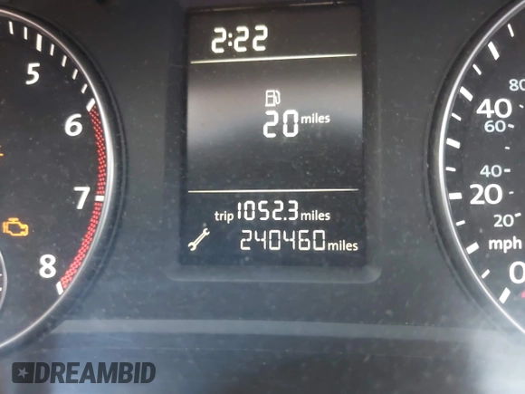 2012 Volkswagen Passat S with VIN 1VWAP7A38CC071304, listed as a IAAI auction lot 42636605 with 240,460 mi miles and . Bid and sale history available at DreamBid. Image 7.