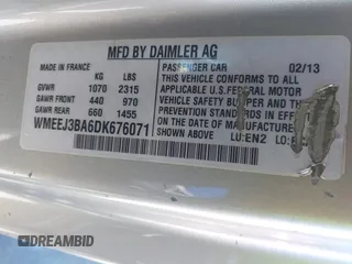 2013 Smart fortwo Pure с VIN WMEEJ3BA6DK676071, выставлен на аукционе IAAI как лот 42677618 с пробегом 191 709 миль миль и . История ставок и продаж доступна на DreamBid. Изображение 9.