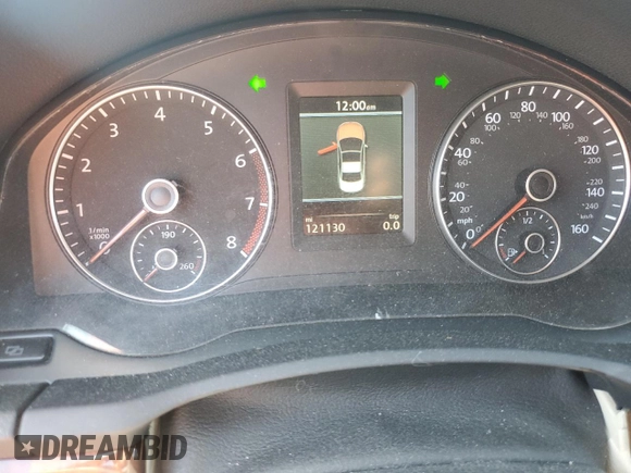 2012 Volkswagen Eos Lux with VIN WVWFW7AH7CV016872, listed as a Copart auction lot 52591415 with 121,130 mi miles and Salvage Title. Bid and sale history available at DreamBid. Image 9.