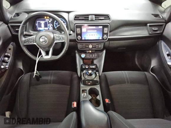 2021 Nissan LEAF SV with VIN 1N4AZ1CV8MC551908, listed as a Copart auction lot 55106875 with 22,880 mi miles and Clean title. Bid and sale history available at DreamBid. Image 8.