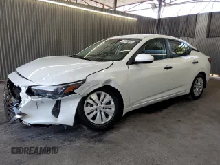 2025 Nissan Sentra S z VIN 3N1AB8BV5SY265501, wystawiony jako Copart lot #57287125 z przebiegiem 613 mil mil oraz Nie do naprawy • Non repairable. Historia ofert i sprzedaży dostępna na DreamBid. Obrazek 1.