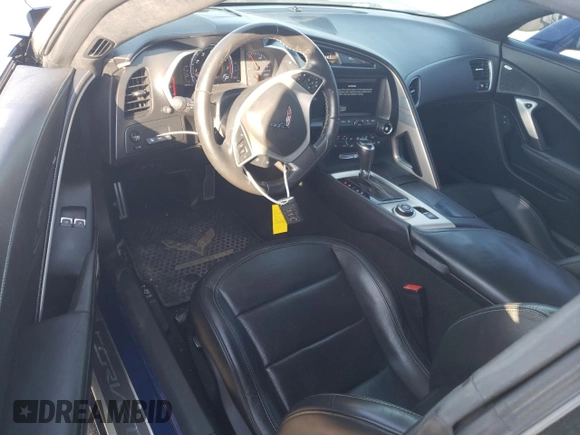 2017 Chevrolet Corvette with VIN 1G1Y12D75H5100590, listed as a Copart auction lot 52602565 with 36,884 mi miles and Salvage title. Bid and sale history available at DreamBid. Image 8.