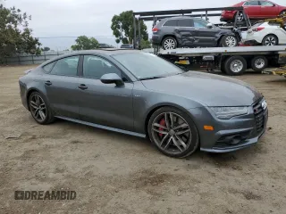 2017 Audi S7 Premium Plus with VIN WAUWFAFC4HN035328, listed as a Copart auction lot 65070493 with 46,559 mi miles. Bid and sale history available at carsss.com. Image 4.