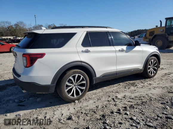 2022 Ford Explorer ST-Line with VIN 1FMSK7KH6NGC39741, listed as a Copart auction lot 85345384 with 54,740 mi miles and Salvage Title. Bid and sale history available at carsss.com. Image 3.