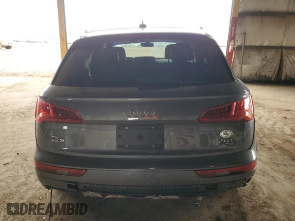 2018 Audi Q5 Premium with VIN WA1ANAFY8J2126616, listed as a Copart auction lot 48768995 with 78,610 mi miles and Salvage Title. Bid and sale history available at DreamBid. Image 6.
