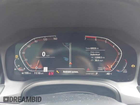 2021 BMW 4 Series 430i xDrive z VIN WBA73AP05MCG14970, wystawiony jako IAAI lot #42335790 z przebiegiem 69 926 mil mil oraz . Historia ofert i sprzedaży dostępna na DreamBid. Obrazek 7.