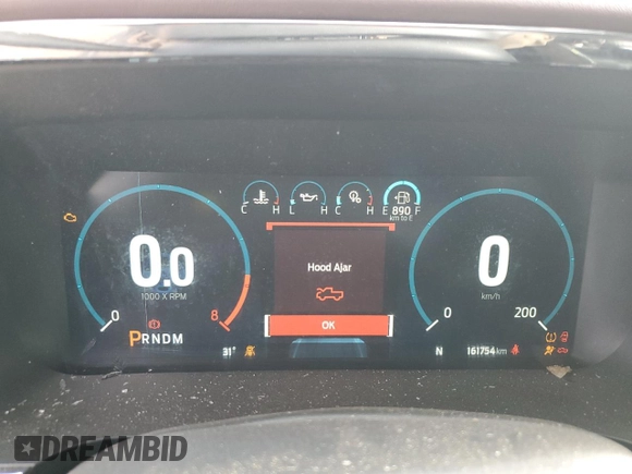 2022 Ford F-150 XL with VIN 1FTFW1E52NKE31356, listed as a Copart auction lot 56332355 with 161,754 mi miles and Salvage Title. Bid and sale history available at DreamBid. Image 9.