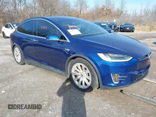 2016 Tesla Model X 70D with VIN 5YJXCAE25GF004546, listed as a IAAI auction lot 41383253 with 76,416 mi miles and . Bid and sale history available at DreamBid. Image 1.