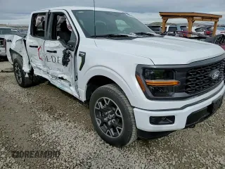 2024 Ford F-150 STX with VIN 1FTEW2LP8RKD86855, listed as a Copart auction lot 49816755 with 18,361 mi miles and Salvage Title. Bid and sale history available at carsss.com. Image 10.