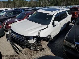 2022 Chevrolet Tahoe LT with VIN 1GNSCNKD6NR308118, listed as a Copart auction lot 46028955 with 49,763 mi miles and Salvage Title. Bid and sale history available at carsss.com. Image 1.