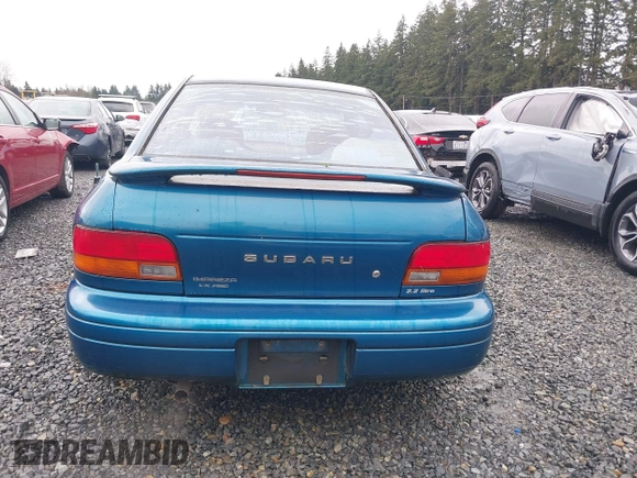 1995 Subaru Impreza with VIN JF1GM6554SH410188, listed as a IAAI auction lot 41871666 with 93,483 mi miles and . Bid and sale history available at DreamBid. Image 16.