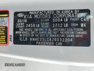 2018 Kia Stinger GT with VIN KNAE35LC4J6032204, listed as a Copart auction lot 48251235 with 58,687 mi miles and Salvage Title. Bid and sale history available at carsss.com. Image 12.