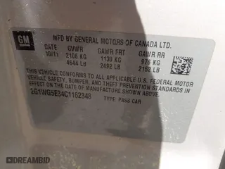 2012 Chevrolet Impala LT Fleet with VIN 2G1WG5E34C1162348, listed as a IAAI auction lot 42004025 with 221,151 mi miles. Bid and sale history available at carsss.com. Image 9.