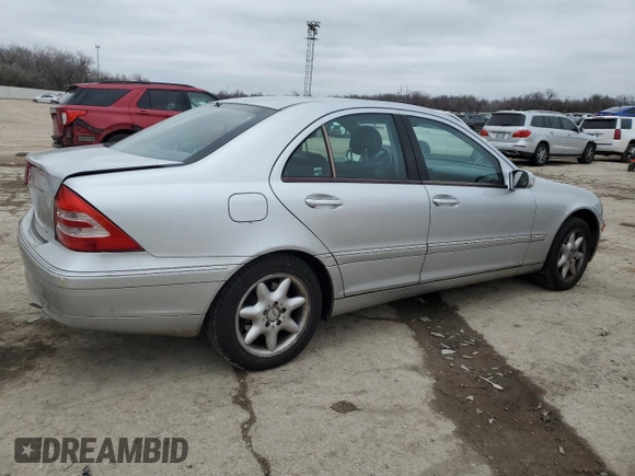 2002 Mercedes-Benz C 230/260/280/320 with VIN WDBRF64J22F281843, listed as a Copart auction lot 44774575 with 125,975 mi miles and Salvage Title. Bid and sale history available at DreamBid. Image 3.