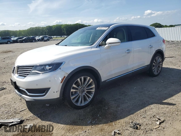 2016 Lincoln MKX Reserve with VIN 2LMTJ8LPXGBL38015, listed as a Copart auction lot 60981375 with 101,589 mi miles and Salvage title. Bid and sale history available at DreamBid. Image 1.