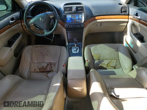 2007 Acura TSX Navi with VIN JH4CL96997C005011, listed as a Copart auction lot 55356875 with 274,548 mi miles and Salvage title. Bid and sale history available at DreamBid. Image 8.