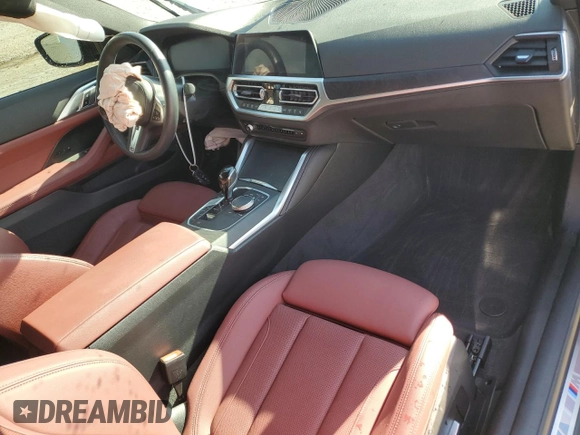 2023 BMW 4 Series 430i xDrive z VIN WBA73AP02PCL47210, wystawiony jako Copart lot #72401194 z przebiegiem 27 518 mil mil oraz Szkoda całkowita • Salvage title. Historia ofert i sprzedaży dostępna na DreamBid. Obrazek 8.